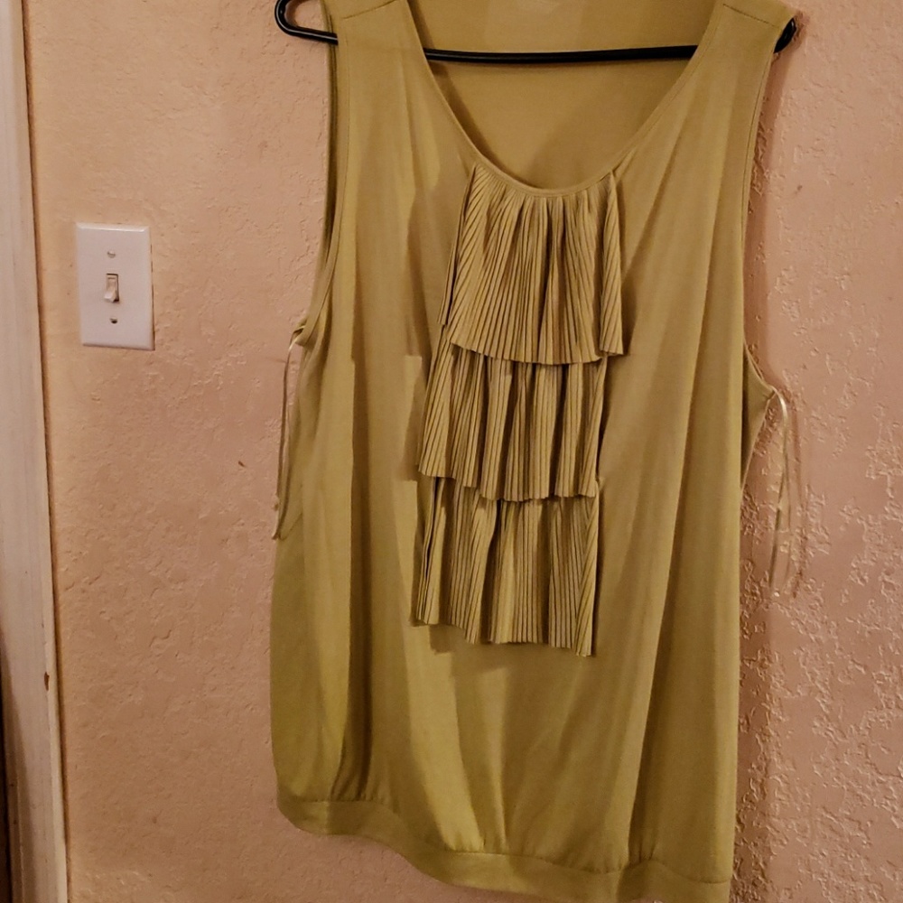 Lime green blouse NWT